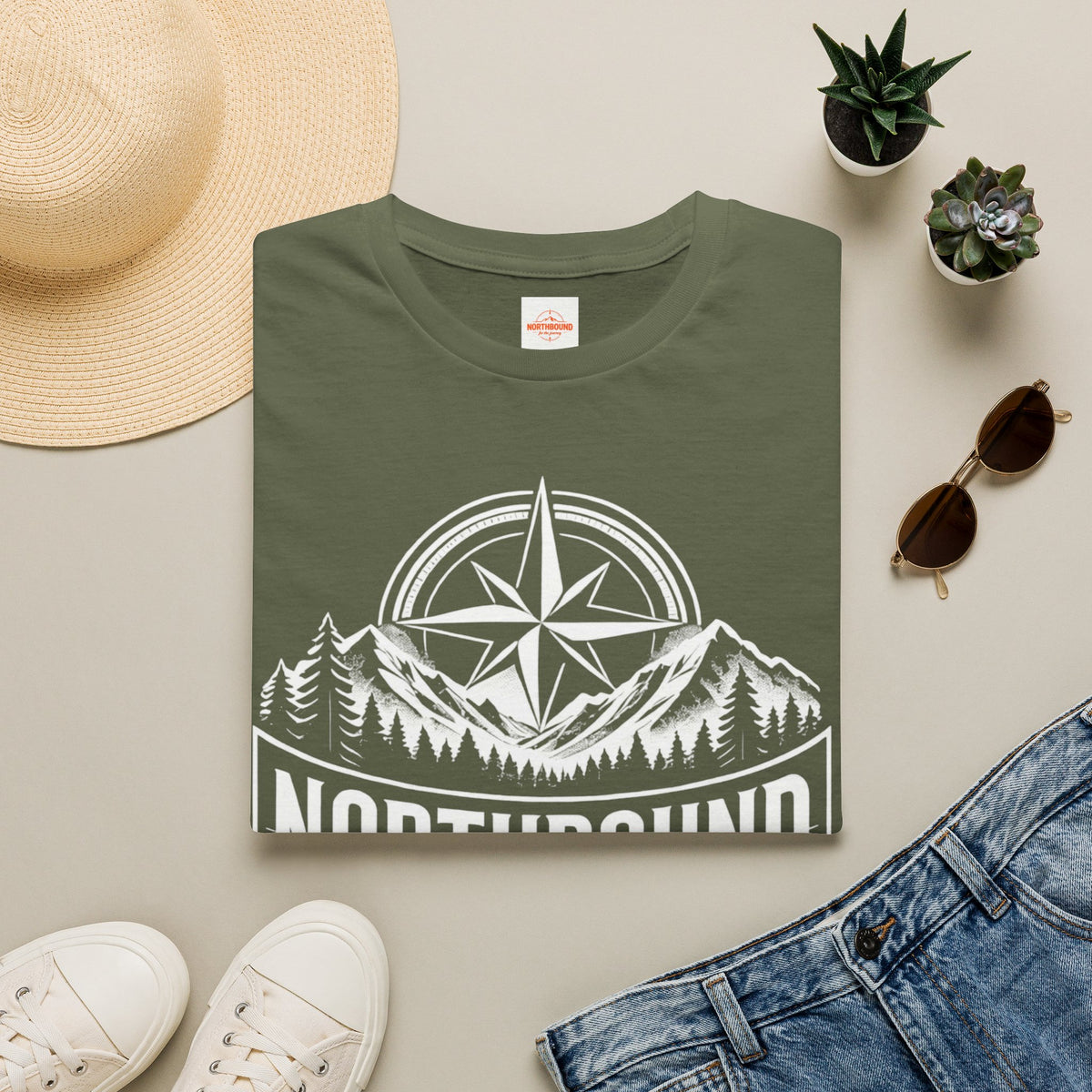 Northbound Graphic T-Shirt — Lightweight Cotton Adventure Tee