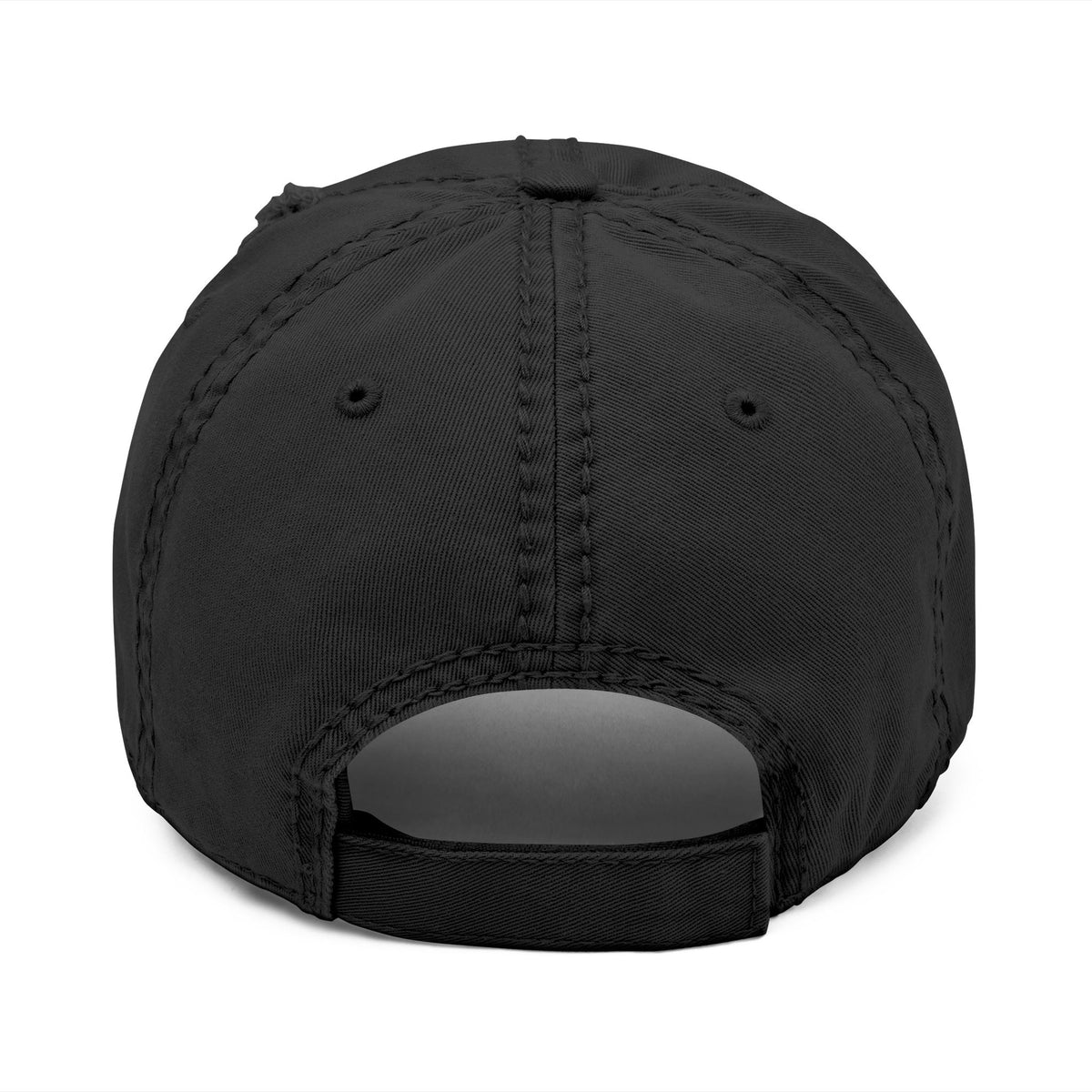 Distressed Embroidered Dad Hat — Wild Pack The Journey Graphic Cap
