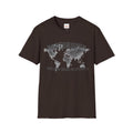Northbound World Map T-Shirt — "Adventure Knows No Distance" Travel Tee