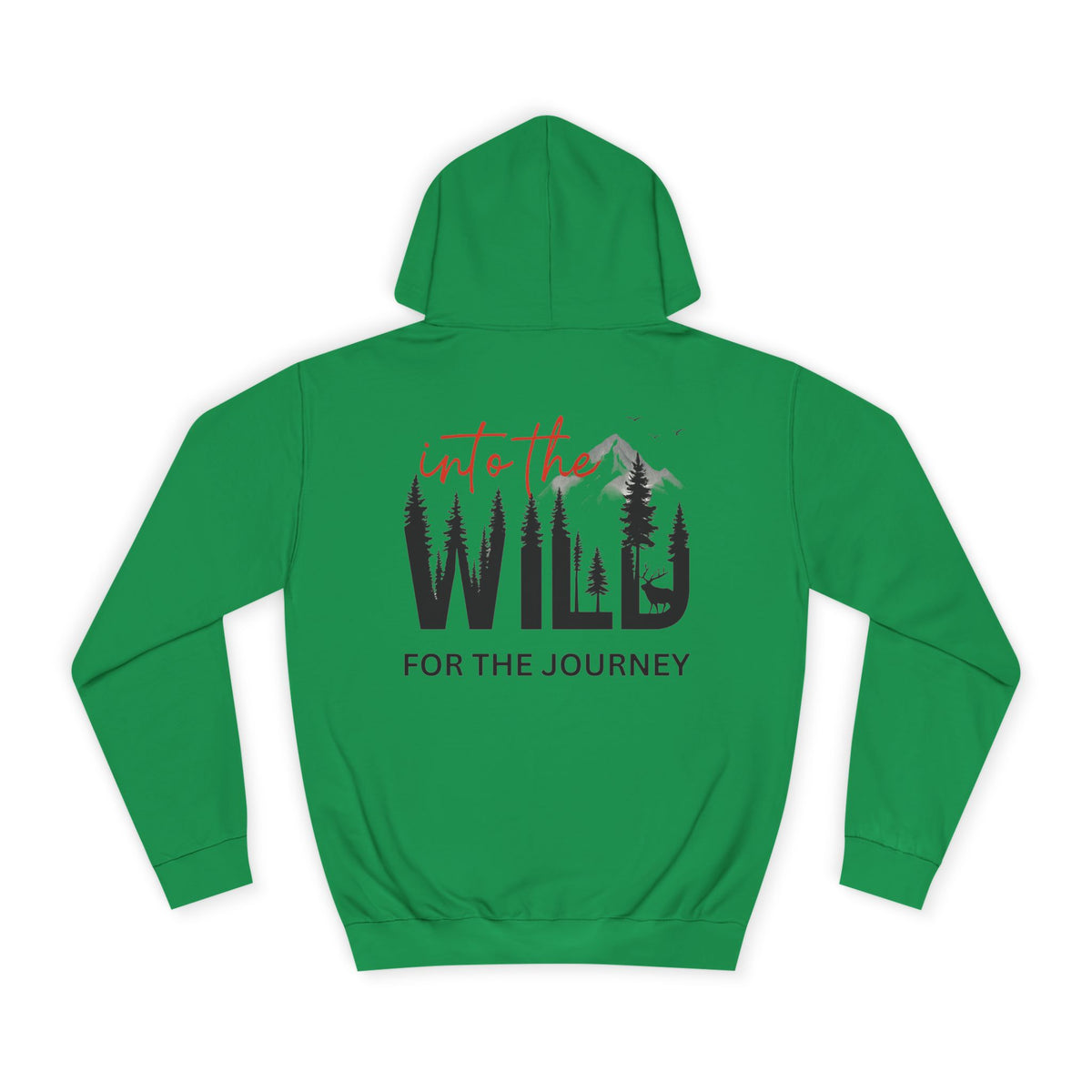 Into the Wild Hoodie – Adventure Graphic College Sweatshirt