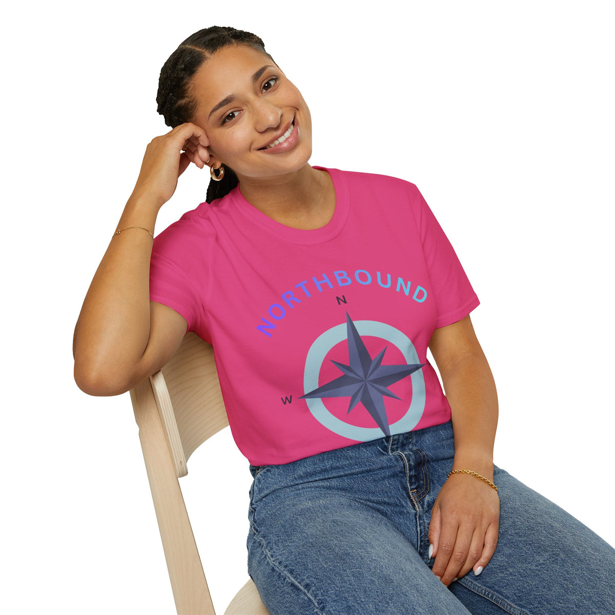 Northbound Compass T‑Shirt — Casual Adventure Graphic Tee