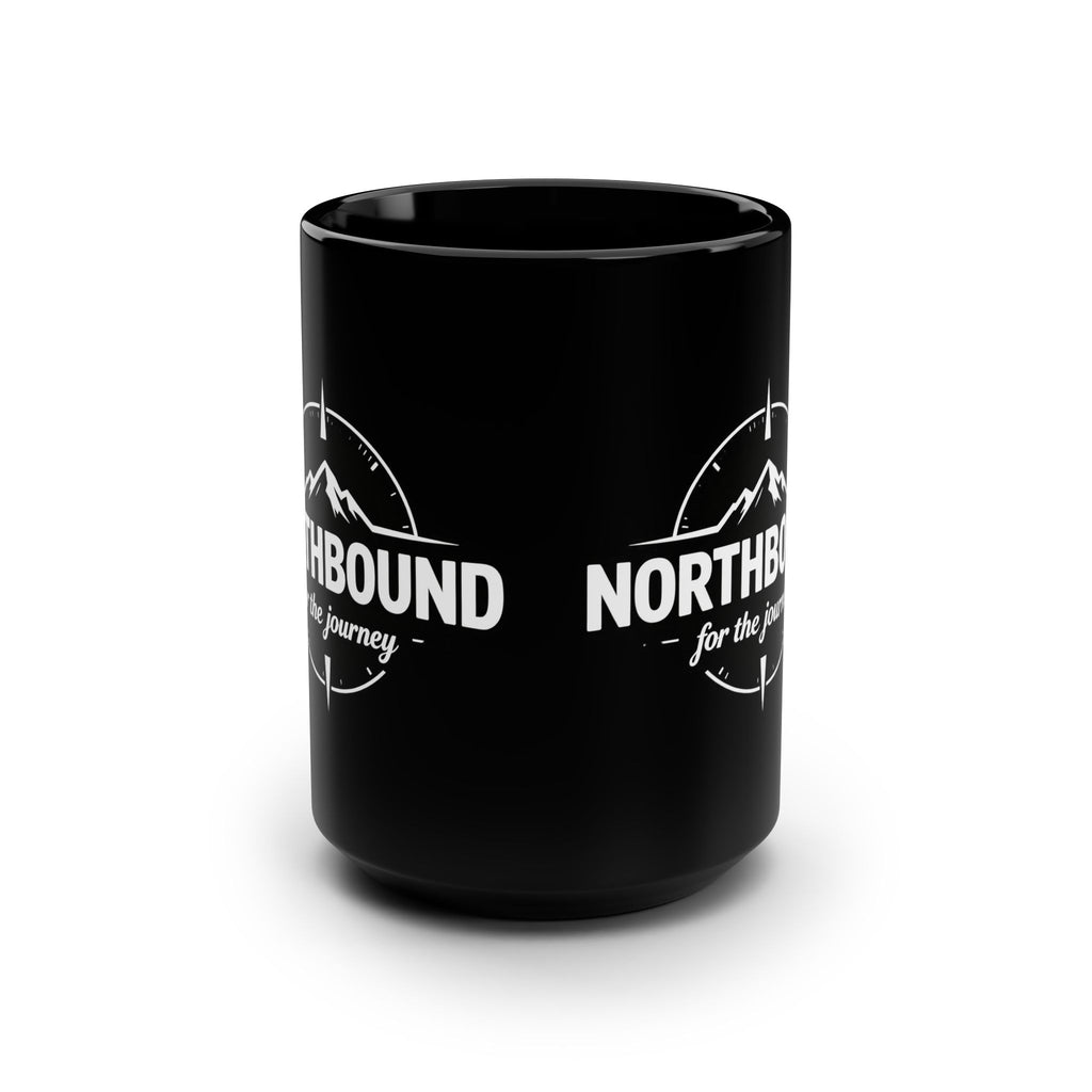 Northbound Black 15oz Mug — 'Northbound for the journey' Adventure Coffee Cup