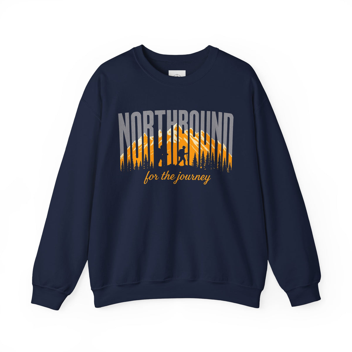 Northbound Crewneck Sweatshirt — 'Northbound for the Journey' Outdoor Adventure Pullover