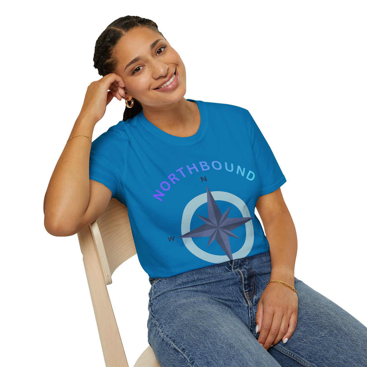 Northbound Compass T‑Shirt — Casual Adventure Graphic Tee