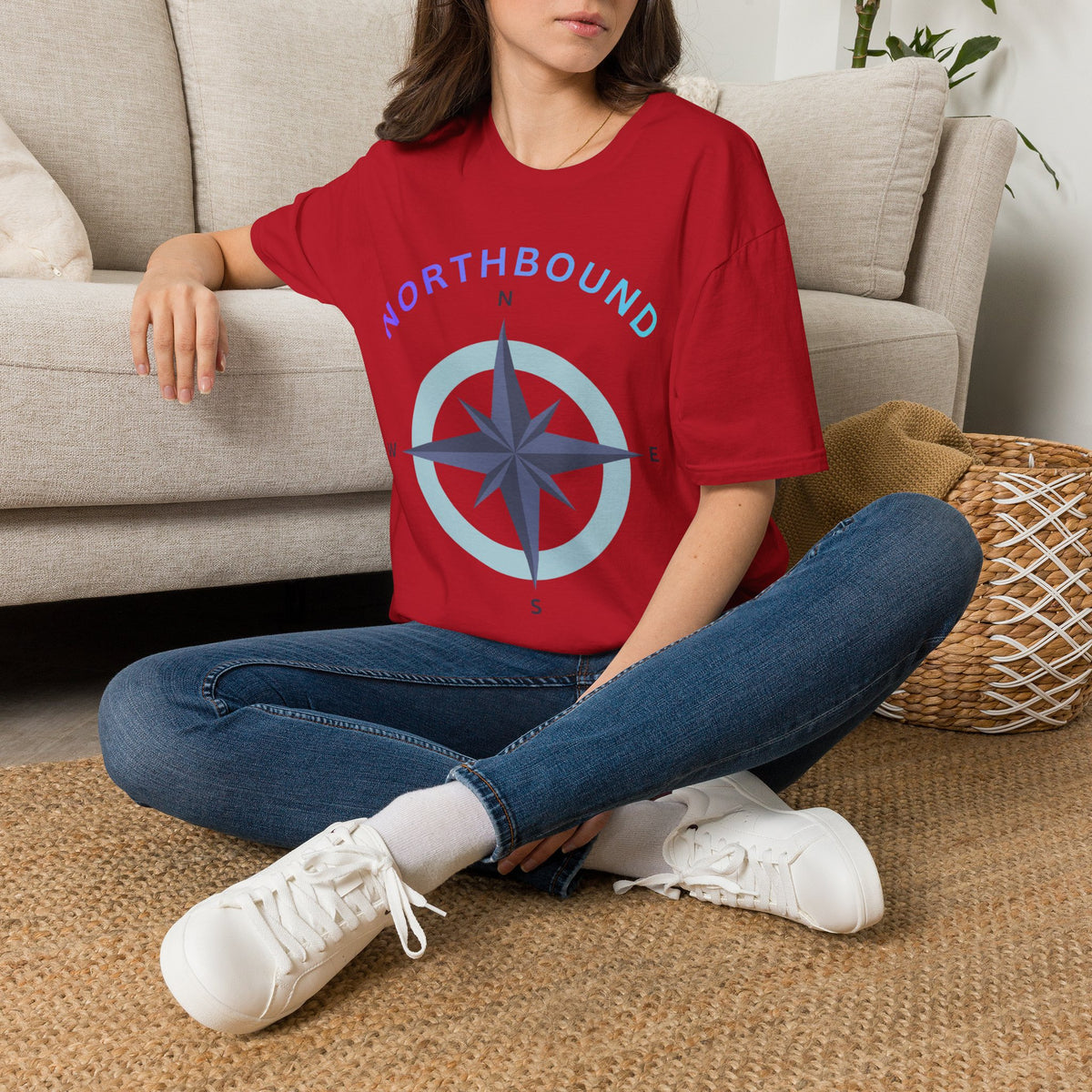 Northbound Compass T‑Shirt — Casual Adventure Graphic Tee