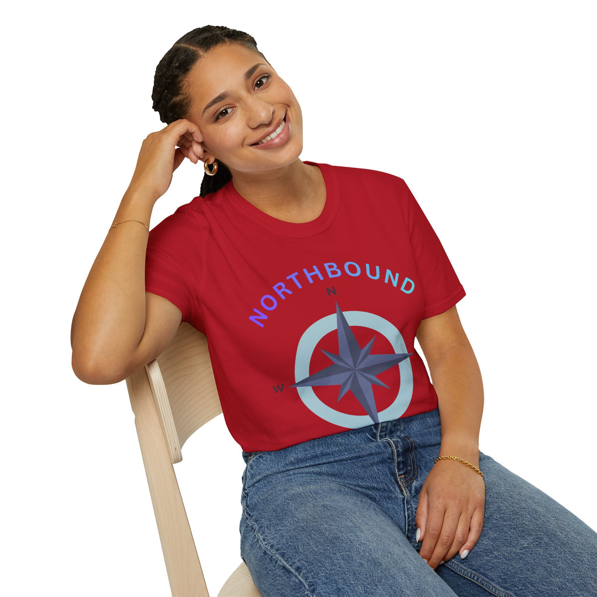 Northbound Compass T‑Shirt — Casual Adventure Graphic Tee