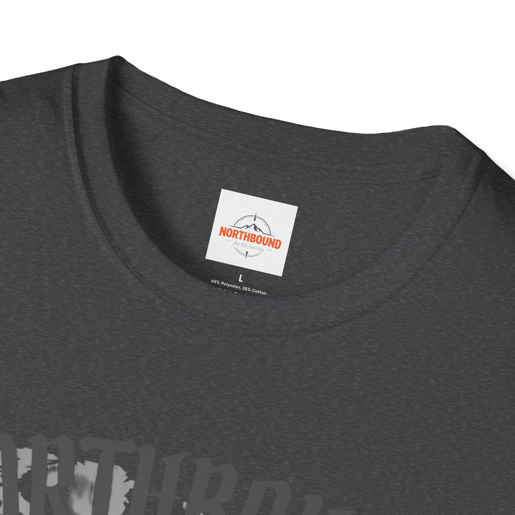 Northbound World Map T-Shirt — "Adventure Knows No Distance" Travel Tee