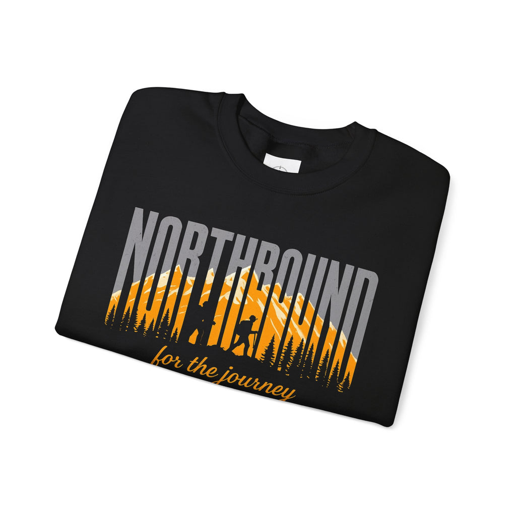 Northbound Crewneck Sweatshirt — 'Northbound for the Journey' Outdoor Adventure Pullover