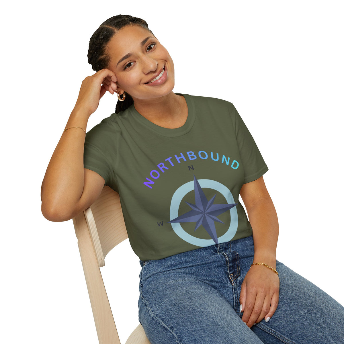 Northbound Compass T‑Shirt — Casual Adventure Graphic Tee