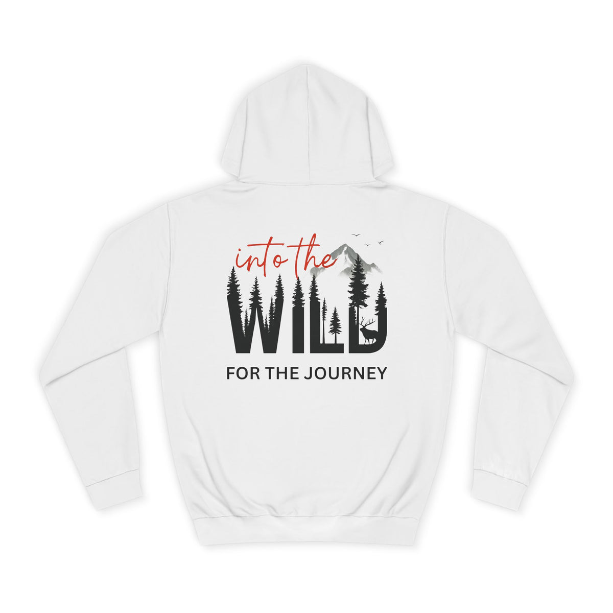 Into the Wild Hoodie – Adventure Graphic College Sweatshirt
