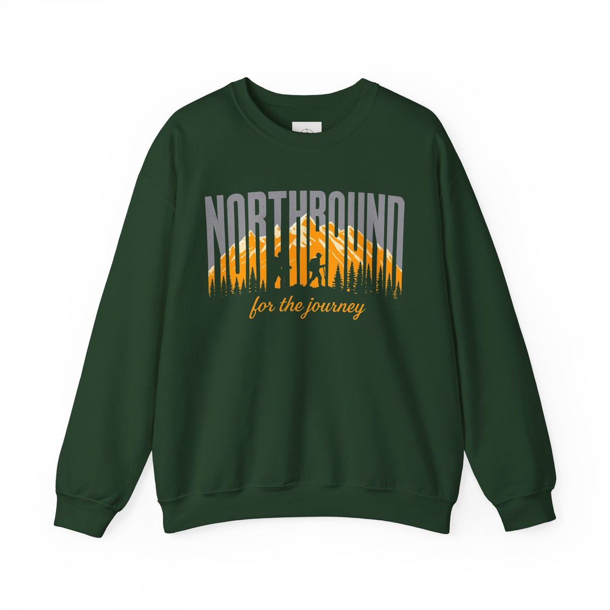 Northbound Crewneck Sweatshirt — 'Northbound for the Journey' Outdoor Adventure Pullover