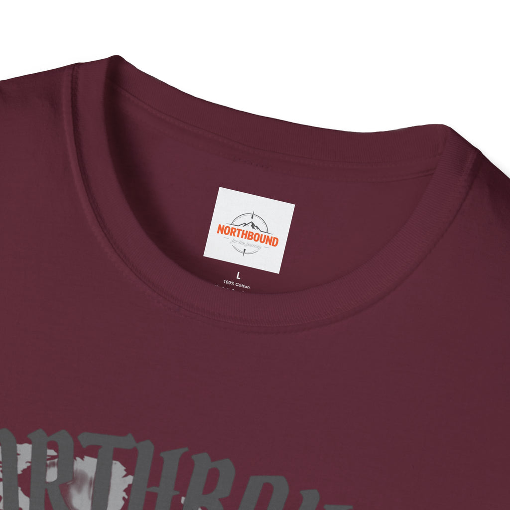 Northbound World Map T-Shirt — "Adventure Knows No Distance" Travel Tee