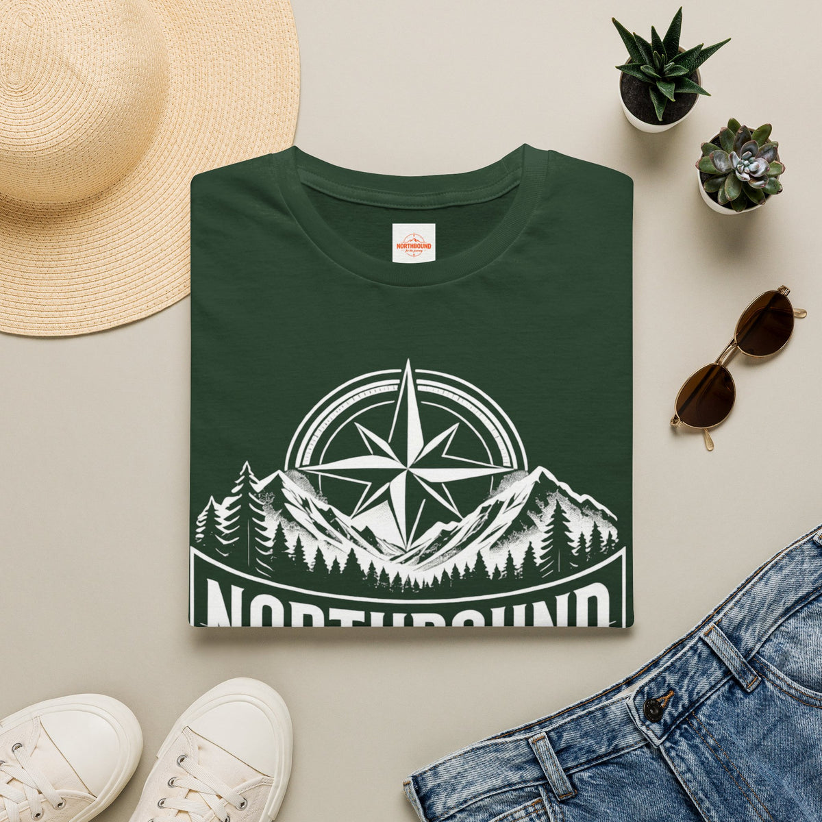 Northbound Graphic T-Shirt — Lightweight Cotton Adventure Tee