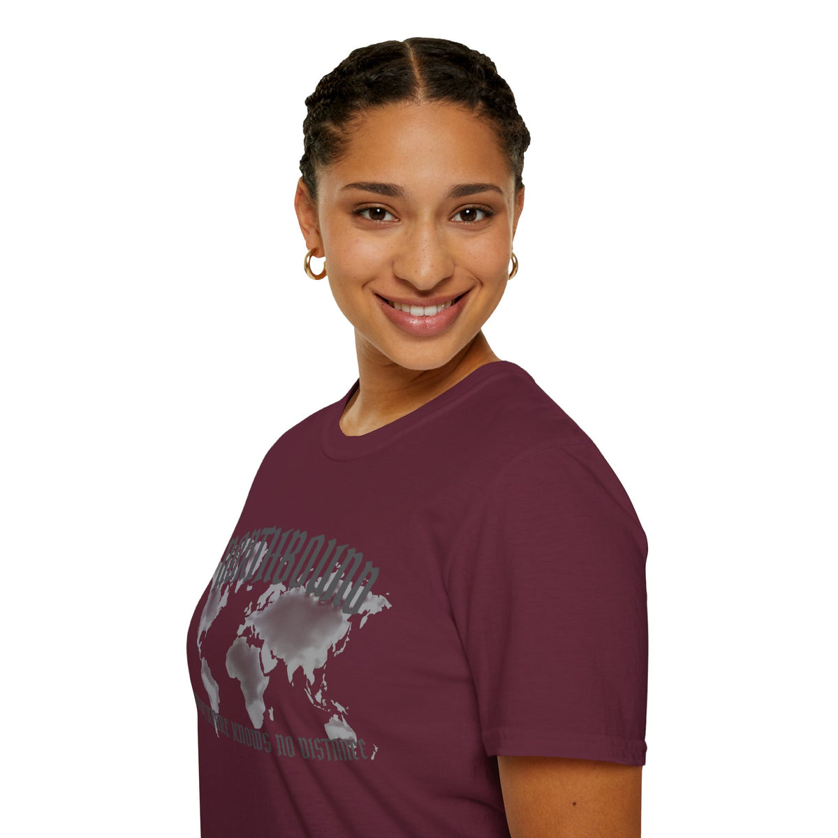 Northbound World Map T-Shirt — "Adventure Knows No Distance" Travel Tee