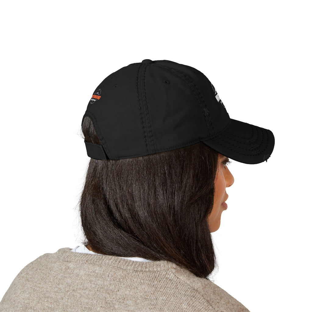 Distressed Embroidered 'Northbound' Dad Hat — Vintage Mountain Cap