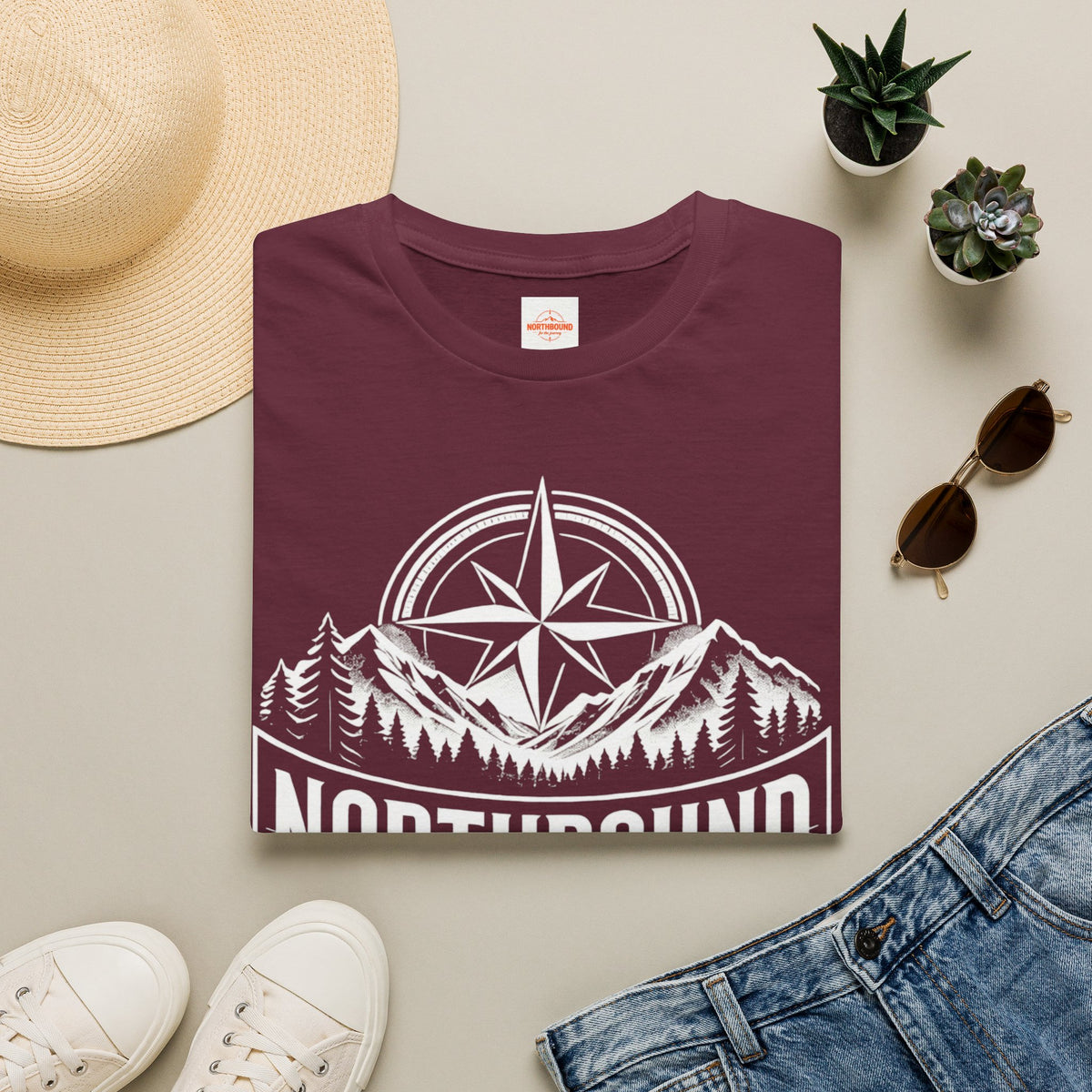Northbound Graphic T-Shirt — Lightweight Cotton Adventure Tee