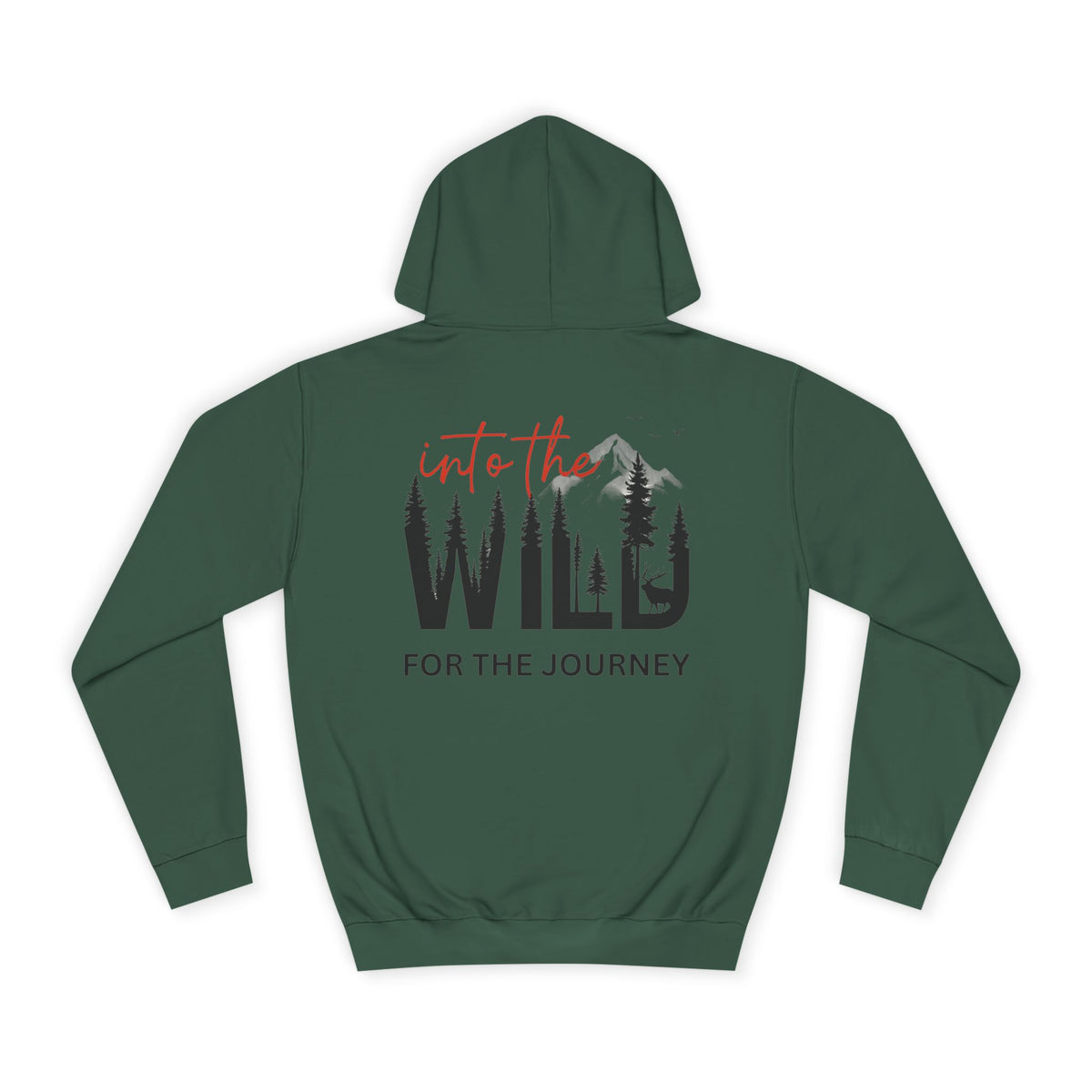 Into the Wild Hoodie – Adventure Graphic College Sweatshirt