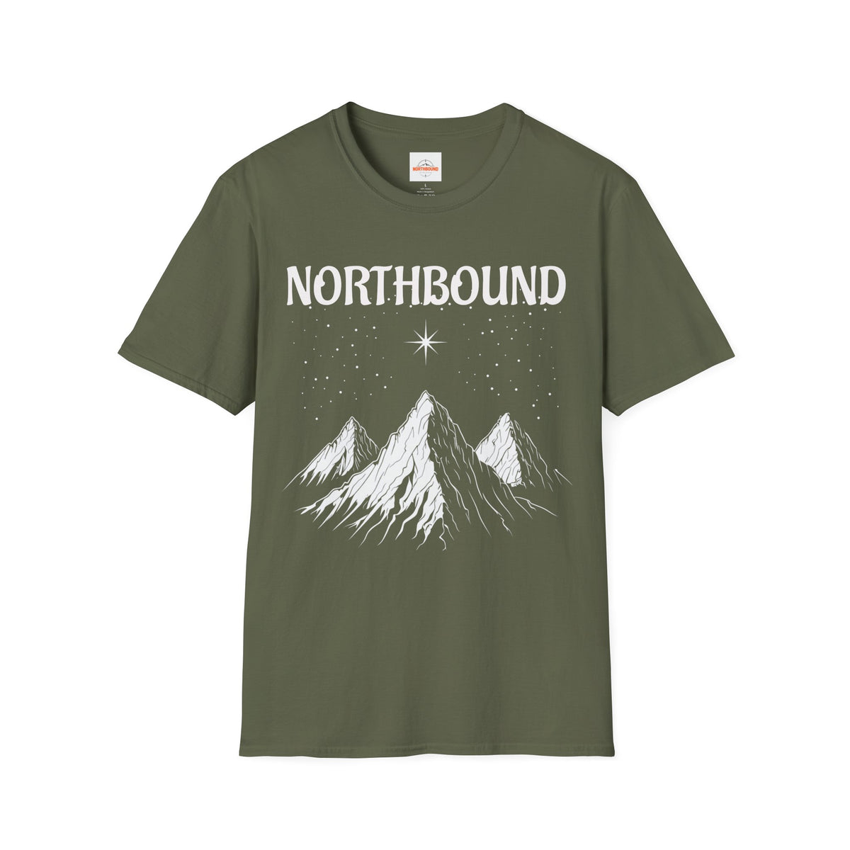 North Star T-Shirt  - Classic Plain Crewneck Tee