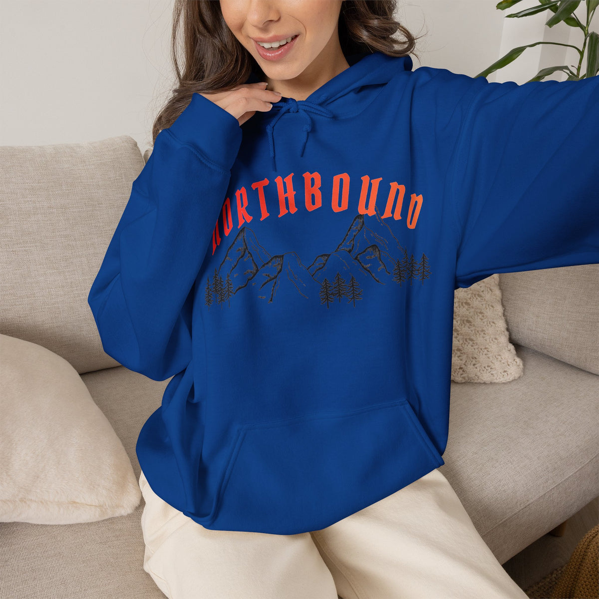 Northbound Mountain Compass Hoodie — Adventure Graphic Pullover
