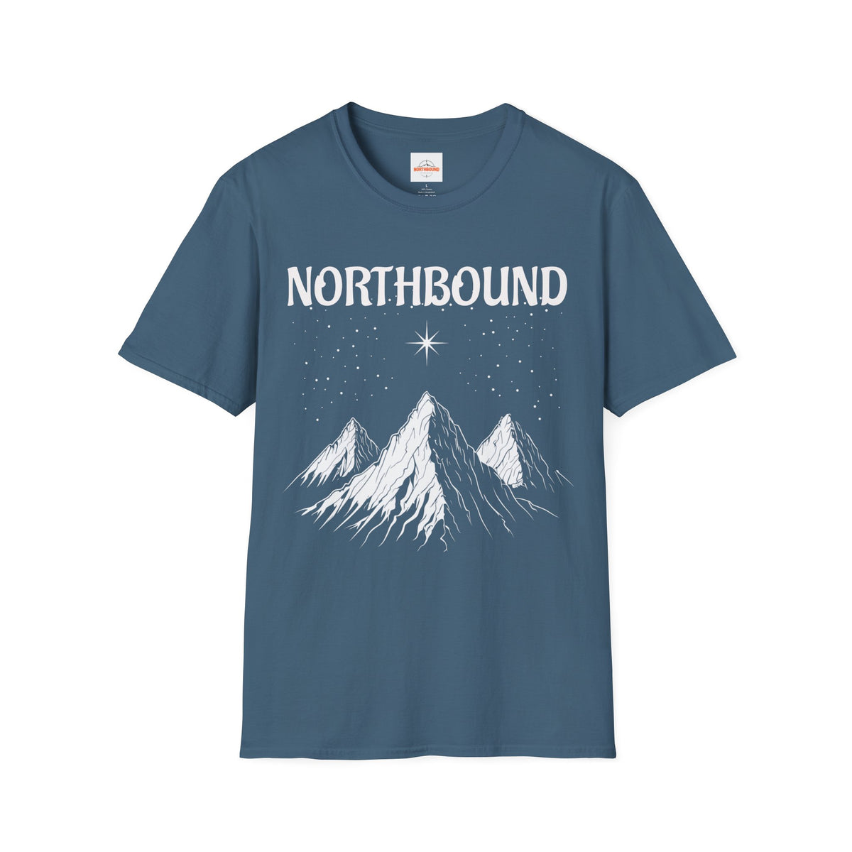 North Star T-Shirt  - Classic Plain Crewneck Tee