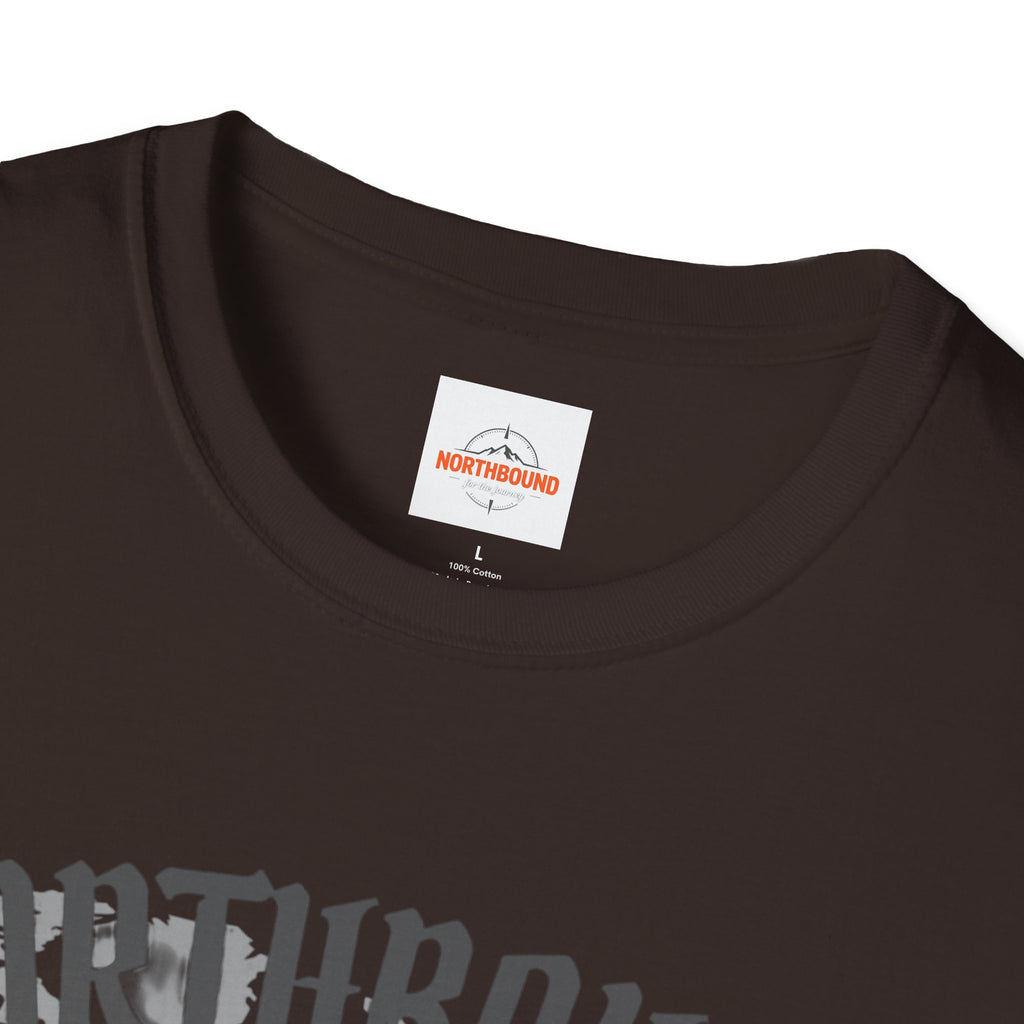 Northbound World Map T-Shirt — "Adventure Knows No Distance" Travel Tee