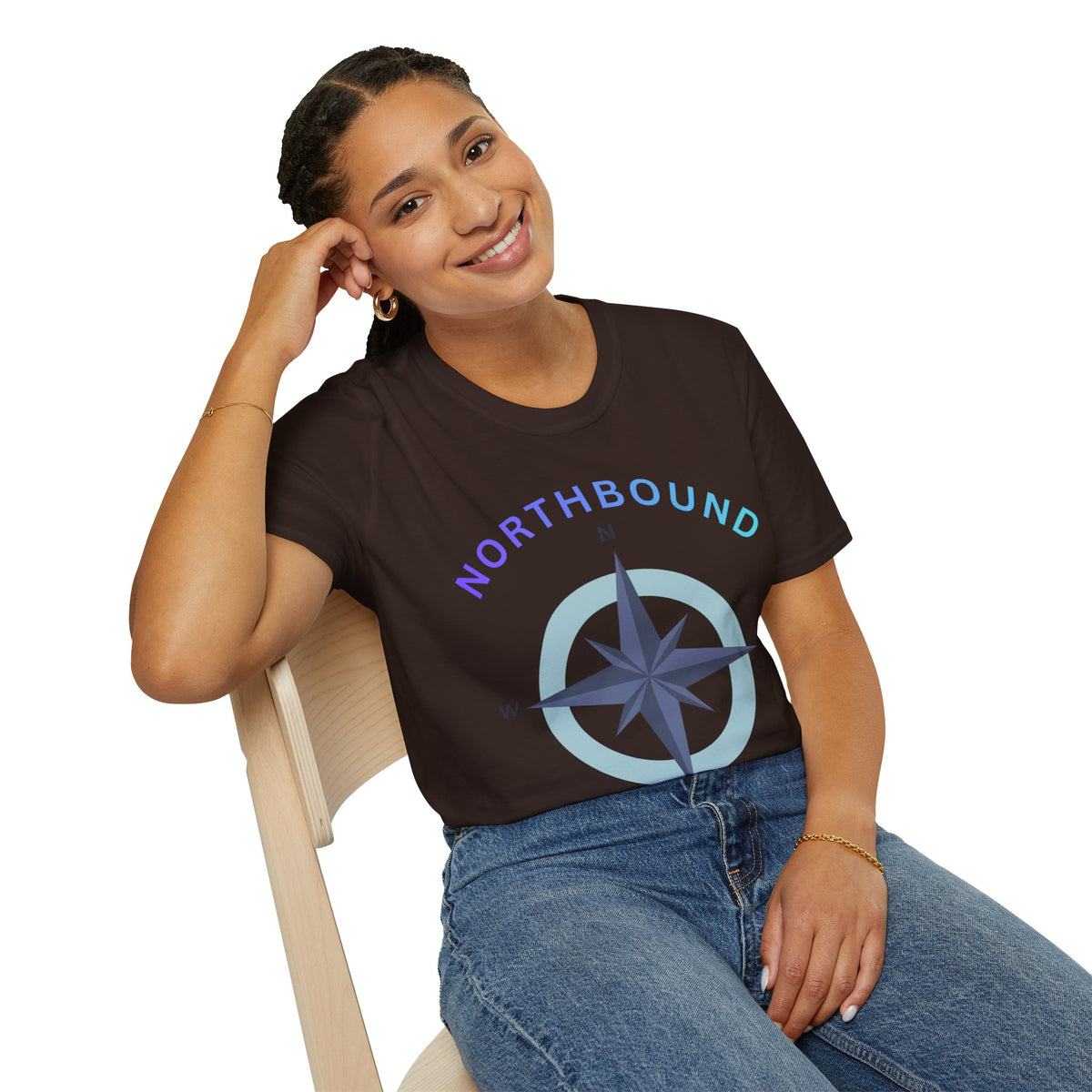 Northbound Compass T‑Shirt — Casual Adventure Graphic Tee