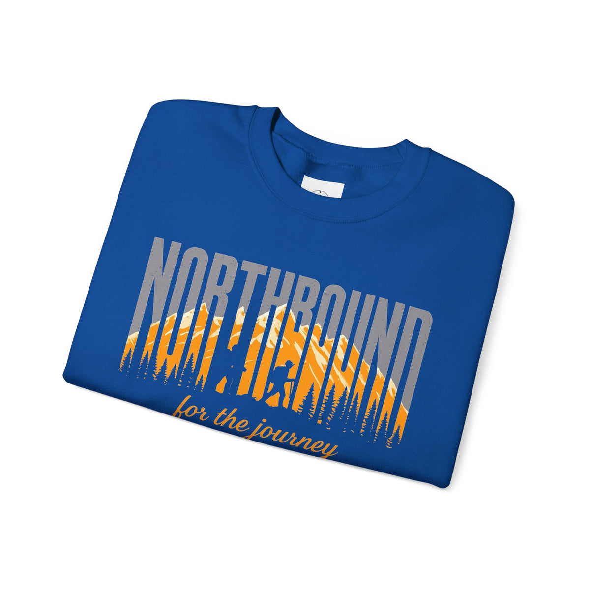 Northbound Crewneck Sweatshirt — 'Northbound for the Journey' Outdoor Adventure Pullover