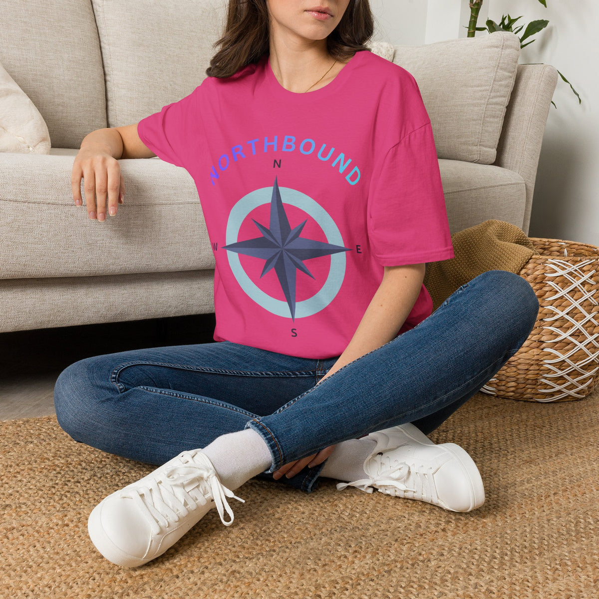 Northbound Compass T‑Shirt — Casual Adventure Graphic Tee