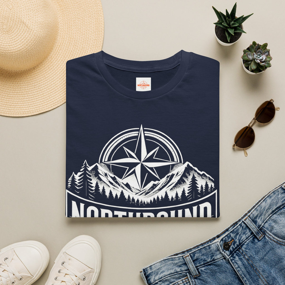Northbound Graphic T-Shirt — Lightweight Cotton Adventure Tee