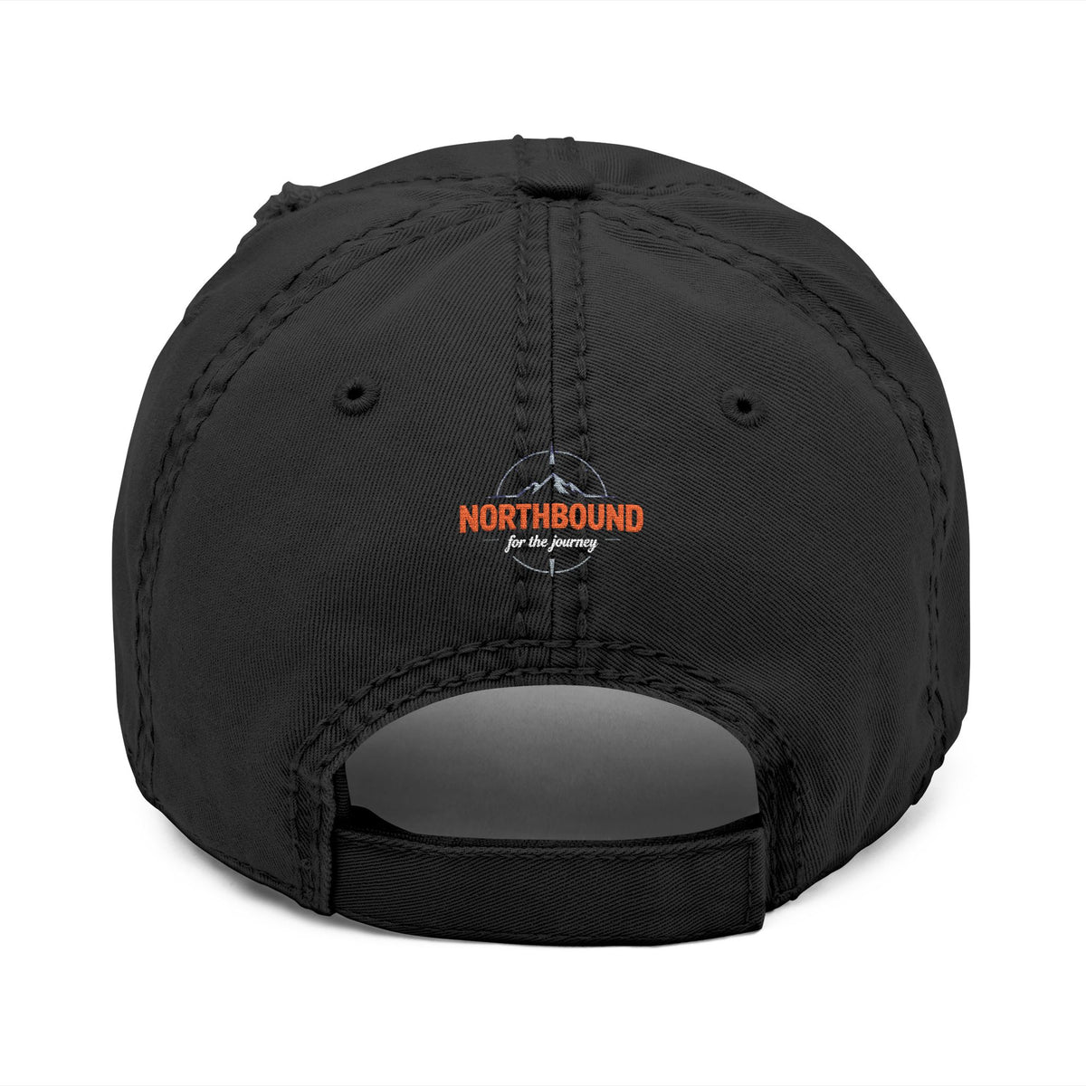 Distressed Embroidered 'Northbound' Dad Hat — Vintage Mountain Cap