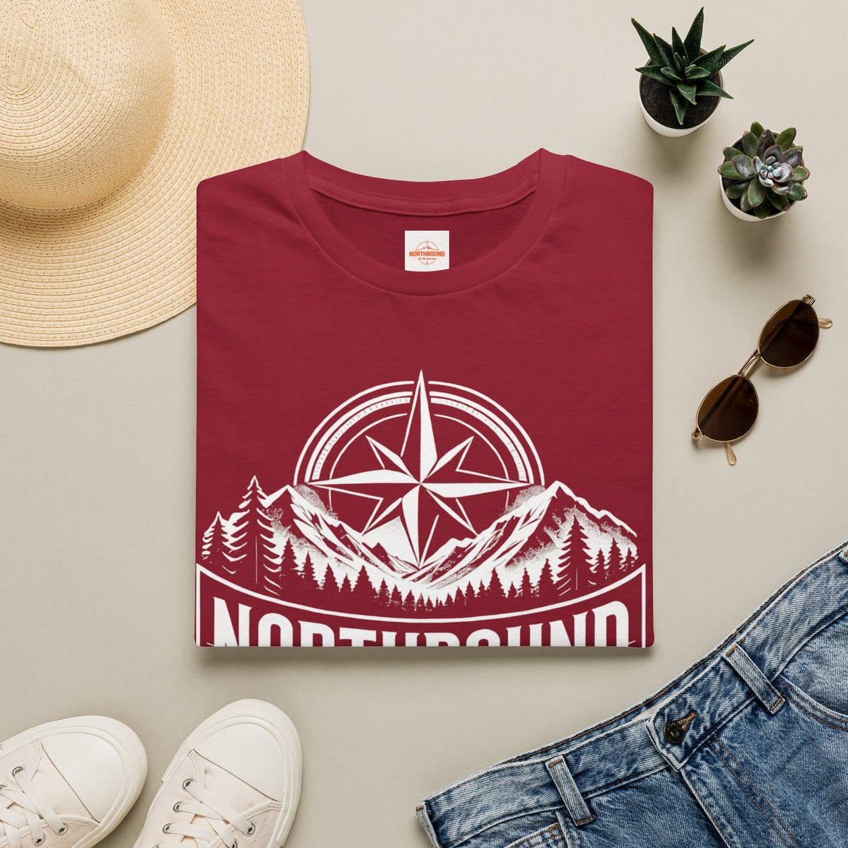 Northbound Graphic T-Shirt — Lightweight Cotton Adventure Tee