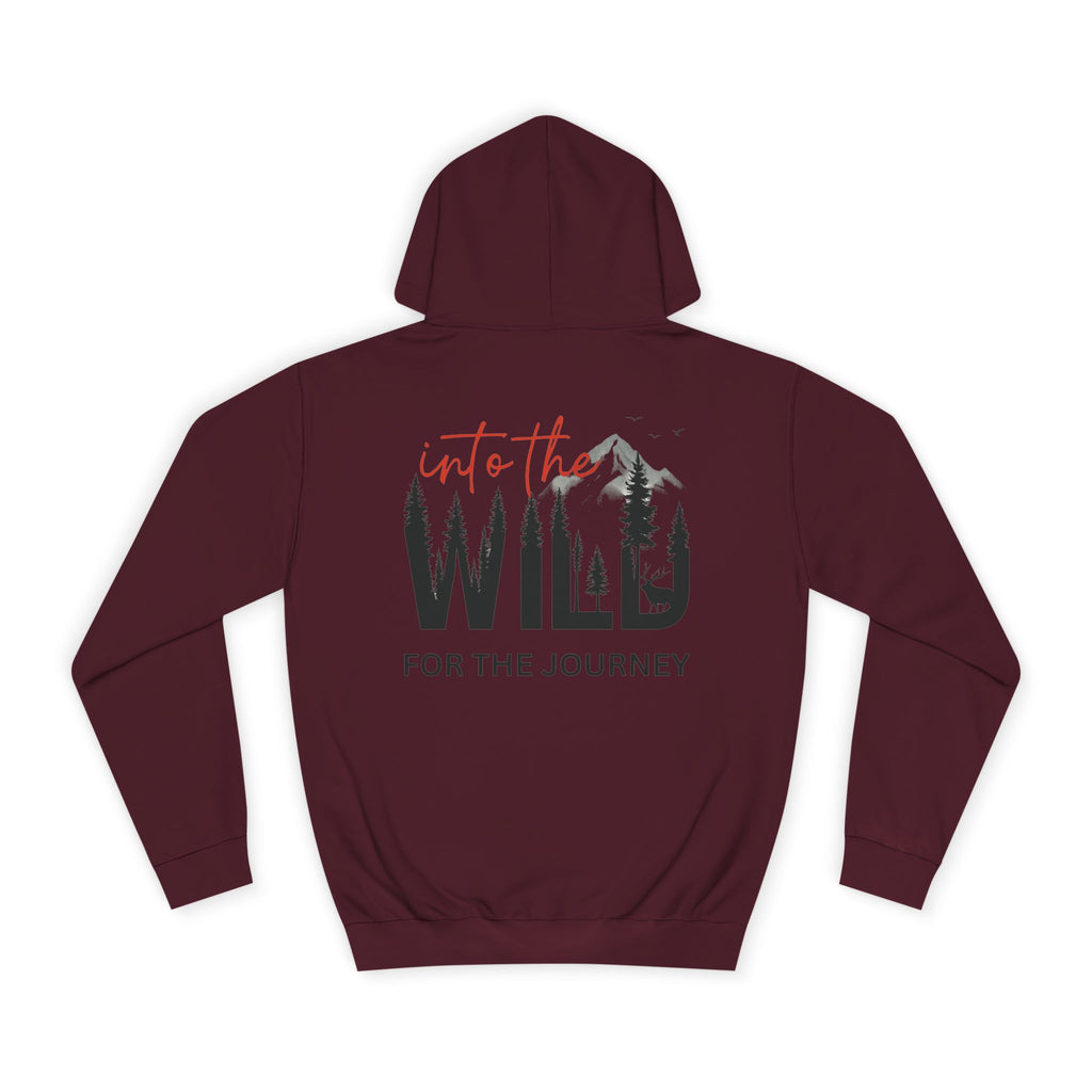 Into the Wild Hoodie – Adventure Graphic College Sweatshirt