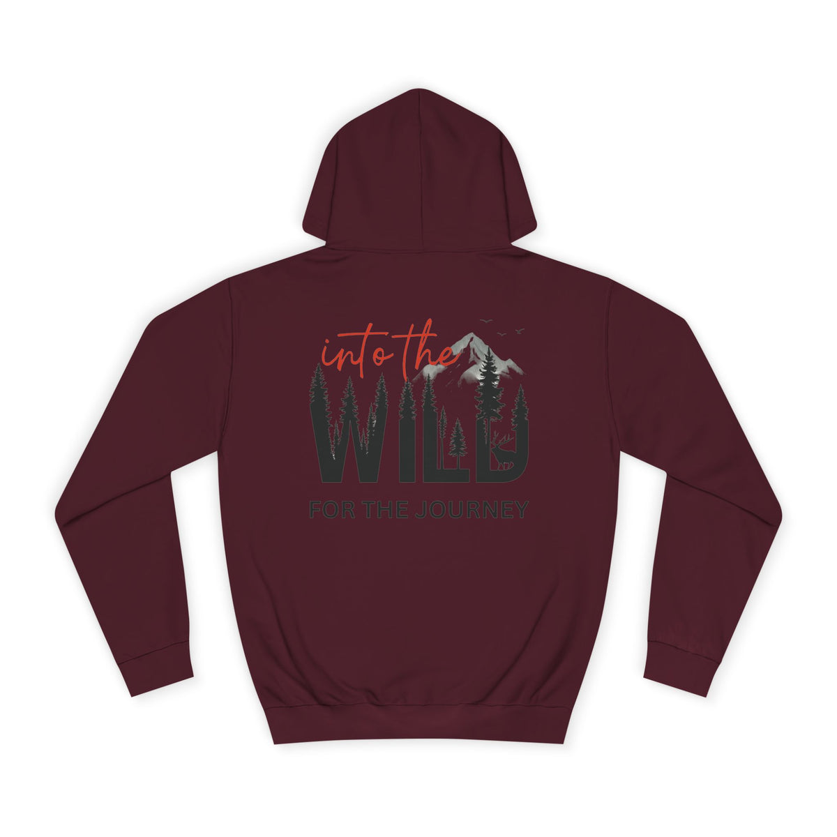 Into the Wild Hoodie – Adventure Graphic College Sweatshirt
