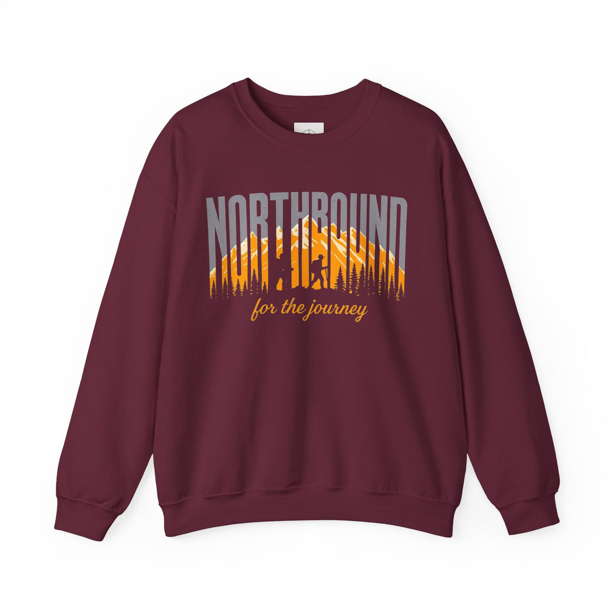 Northbound Crewneck Sweatshirt — 'Northbound for the Journey' Outdoor Adventure Pullover