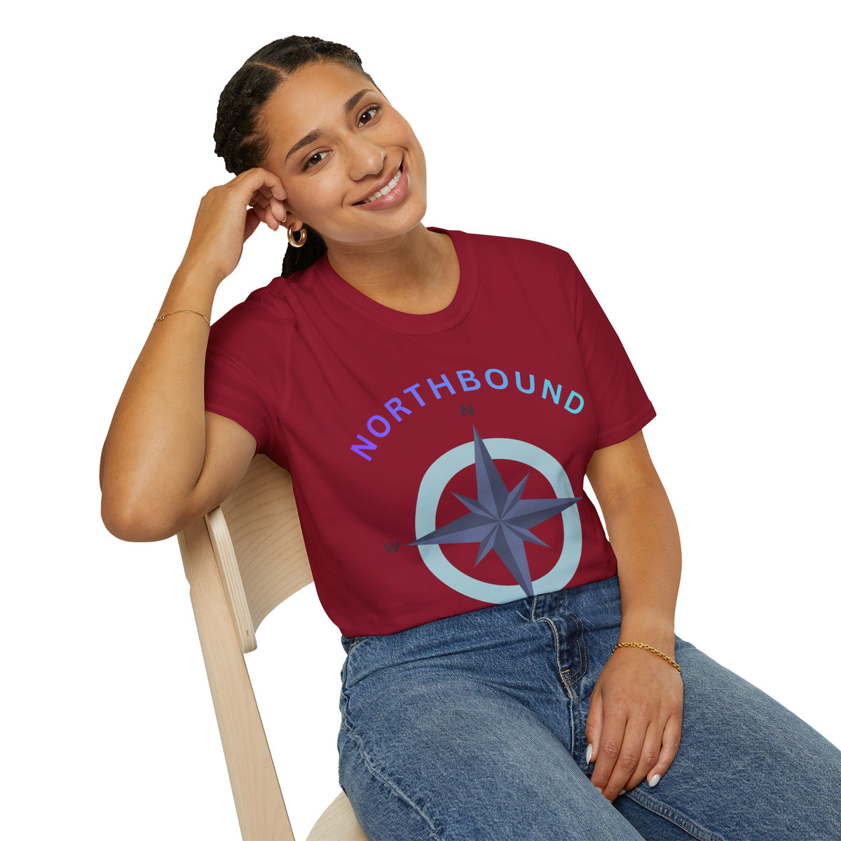 Northbound Compass T‑Shirt — Casual Adventure Graphic Tee