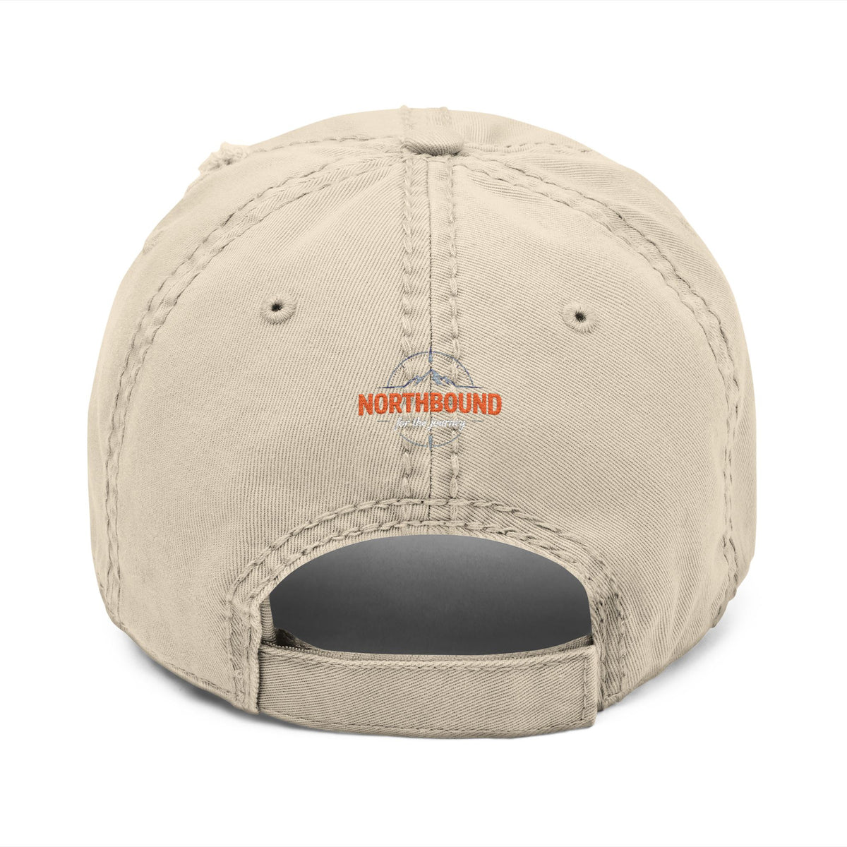 Distressed Embroidered 'Northbound' Dad Hat — Vintage Mountain Cap