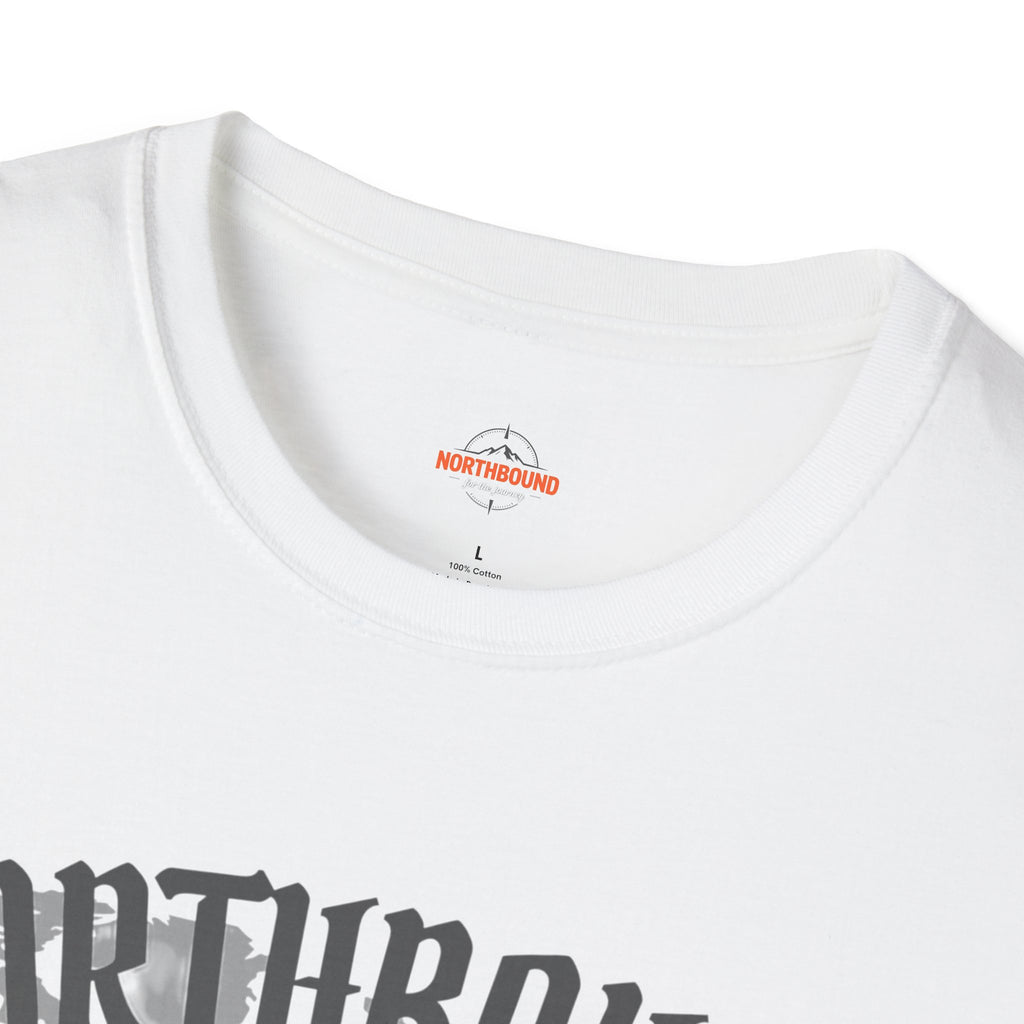 Northbound World Map T-Shirt — "Adventure Knows No Distance" Travel Tee