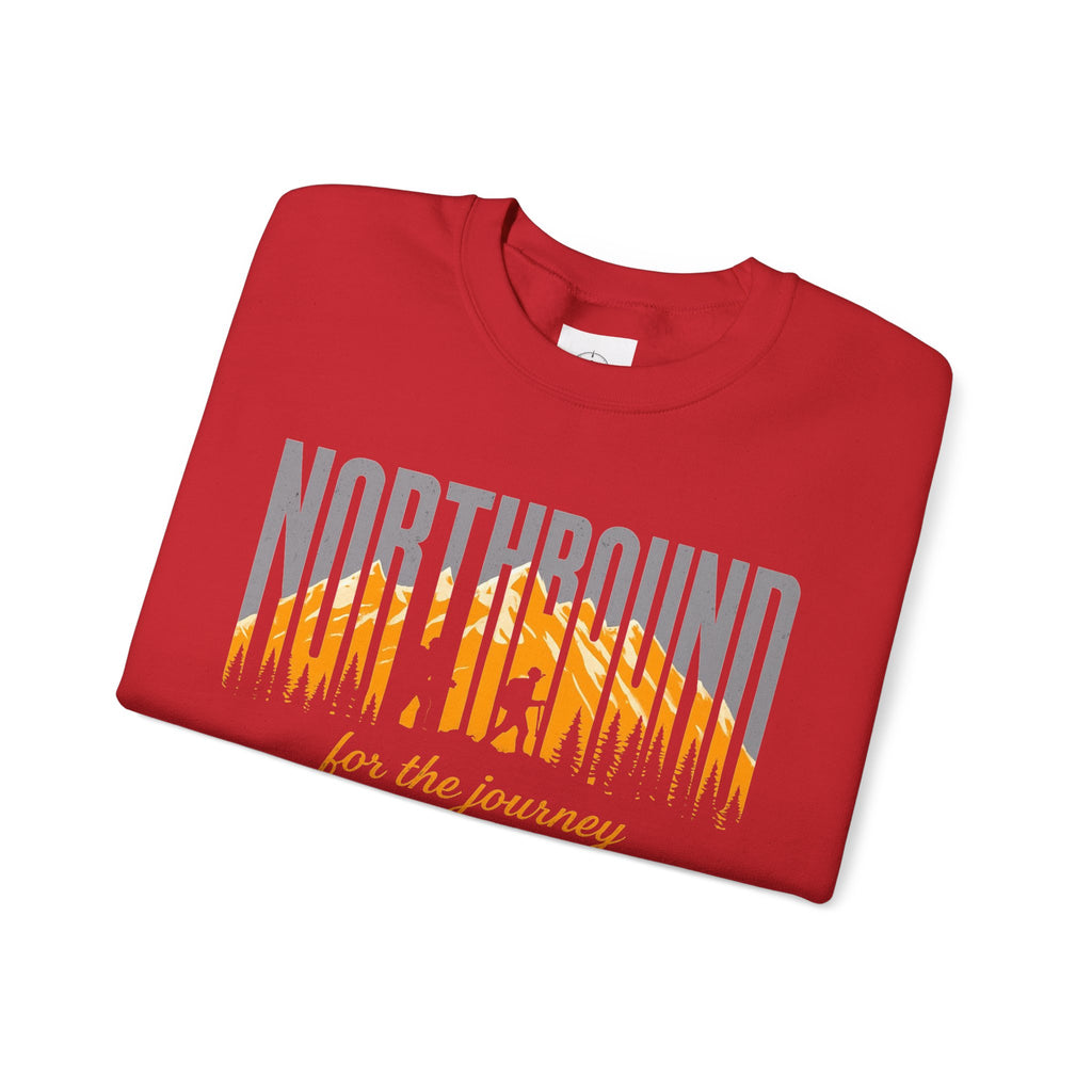 Northbound Crewneck Sweatshirt — 'Northbound for the Journey' Outdoor Adventure Pullover