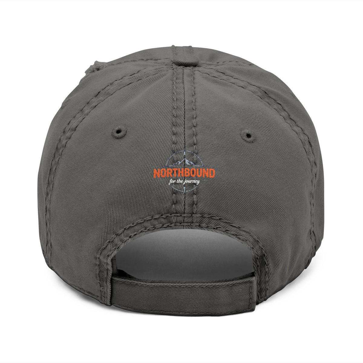 Distressed Embroidered 'Northbound' Dad Hat — Vintage Mountain Cap