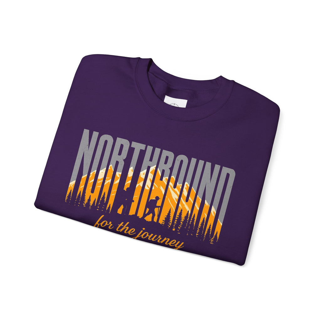 Northbound Crewneck Sweatshirt — 'Northbound for the Journey' Outdoor Adventure Pullover