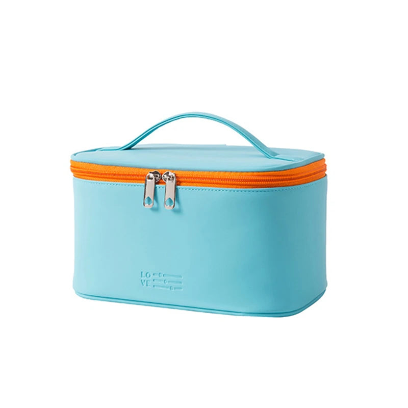 Large Easy-Clean PU Travel Makeup Bag