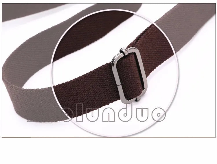 Men's Canvas Messenger Bag — Vintage Crossbody Shoulder Bag