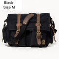 Canvas & Leather Messenger Bag
