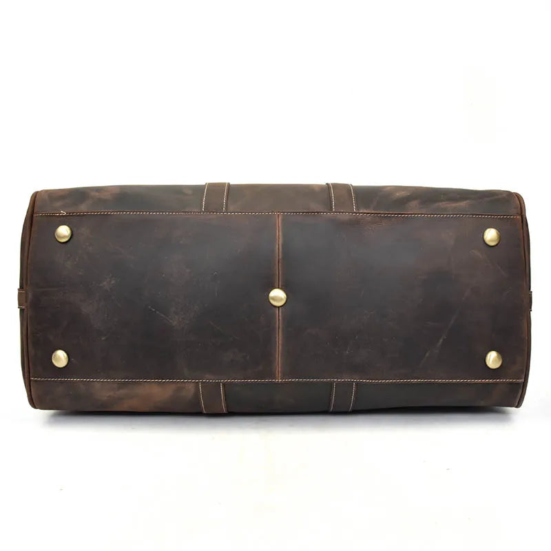 Men's Genuine Leather Duffle Bag