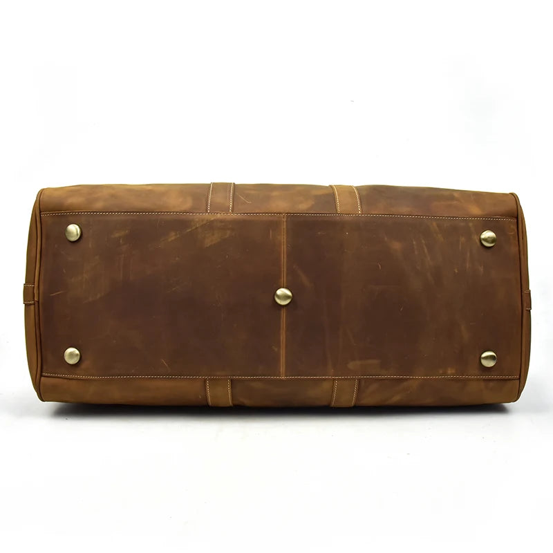 Men's Genuine Leather Duffle Bag