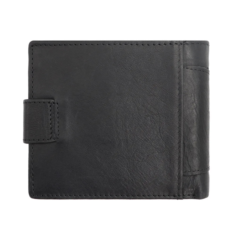 RFID Genuine Leather Men's Wallet — Slim Bifold Card Holder