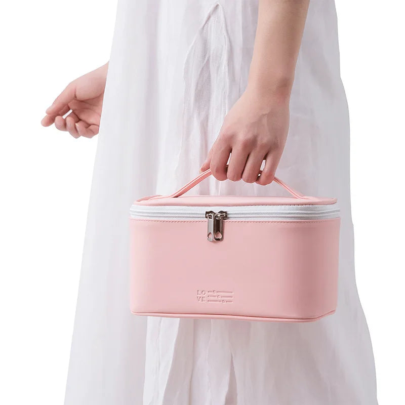 Large Easy-Clean PU Travel Makeup Bag