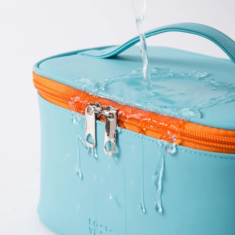 Large Easy-Clean PU Travel Makeup Bag
