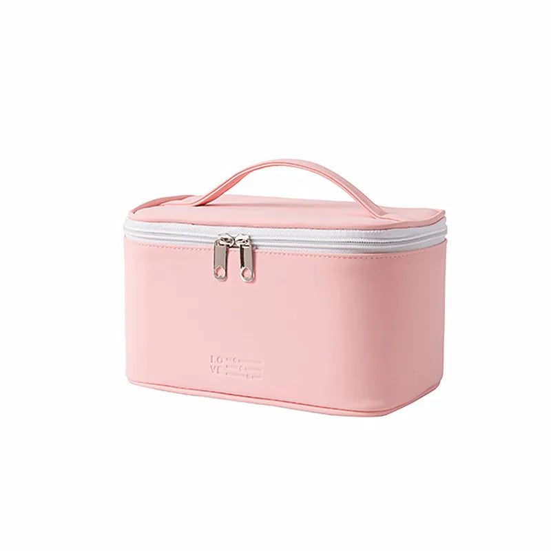 Large Easy-Clean PU Travel Makeup Bag