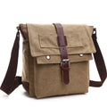 Men's Canvas Messenger Bag — Vintage Crossbody Shoulder Bag